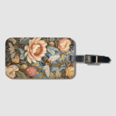 Étiquette À Bagage Belle Abeille De Jardin Avec Fleurs Protea (Devant Horizontal)