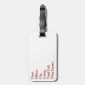 Étiquette À Bagage Belle aquarelle clownfish design (Dos Vertical)