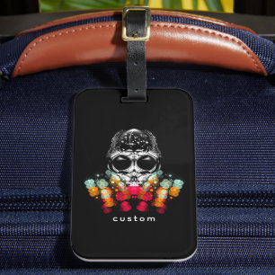 Étiquette À Bagage Belle araignée automnale avec Casquette Dewdrop