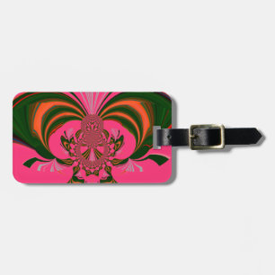 Étiquette À Bagage Belle belle Africaine Hot rose rouge or vert