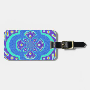 Étiquette À Bagage Belle belle Afrique bleu Mandala Flora design