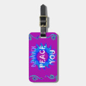 Étiquette À Bagage Belle conception graphique extraordinaire jaune or (Devant Vertical)