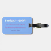 Étiquette À Bagage Belle dessin de bébé wombat australien (Dos horizontal)