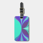 Étiquette À Bagage Belle extraordinaire Motif Cyan  Motif Motif (Devant Vertical)