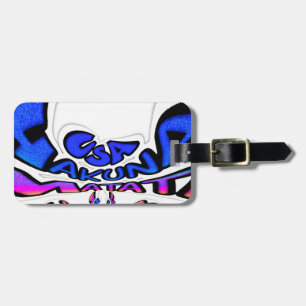 Étiquette À Bagage Belle Extraordinaire USA Fun Text Art Motif Design