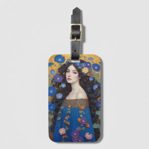 Étiquette À Bagage Belle Femme Aux Glories Du Matin