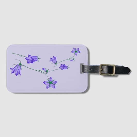 Étiquette À Bagage Belle fleur (Devant Horizontal)