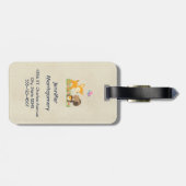 Étiquette À Bagage Belle forêt Animaux Caricature Whimsical (Dos horizontal)