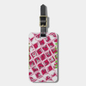 Étiquette À Bagage Belle image Extraordinaire rouge stylish miroir (Devant Vertical)