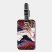 Étiquette À Bagage Belle Japonaise fille Imaginaire gothique Triptyqu (Devant Vertical)