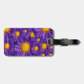Étiquette À Bagage Belle marguerite violette Michaelmas (Dos horizontal)