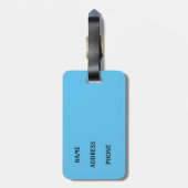Étiquette À Bagage Belle Moscou (Dos Vertical)