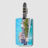 Étiquette À Bagage Belle Palma de Mallorca Espagne Baléares (Devant Vertical)