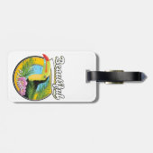 Étiquette À Bagage Belle Palma, logo toucan (Dos horizontal)