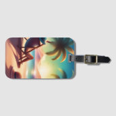 Étiquette À Bagage belle plage (Devant Horizontal)