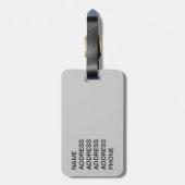 Étiquette À Bagage Belle pointe de phoque Chat siamois (Dos Vertical)