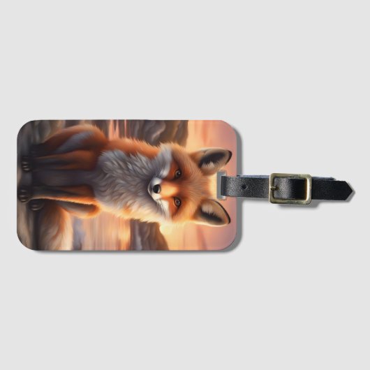 Étiquette À Bagage Belle Renard (Devant Horizontal)