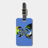 Étiquette À Bagage Belle silhouette féminine colorée illustrations (Devant Vertical)