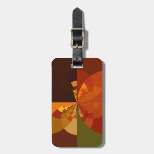 Étiquette À Bagage Belle Terre Art Abstrait Imprimer (Devant Vertical)