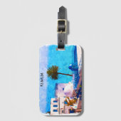 Étiquette À Bagage Belle Tunisie Panorama (Devant Vertical)