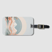 Étiquette À Bagage Belle Wanderlust Mountain Paysage Voyage (Devant Horizontal)