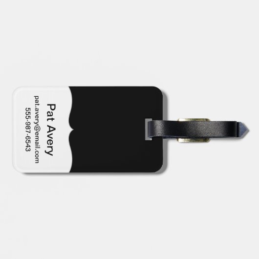 Étiquette À Bagage Belles fleurs (Dos horizontal)