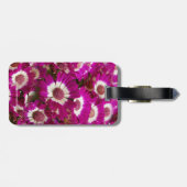 Étiquette À Bagage Belles fleurs de Cineraria violette (Dos horizontal)