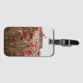 Étiquette À Bagage belles fleurs de coquelicot (Devant Horizontal)