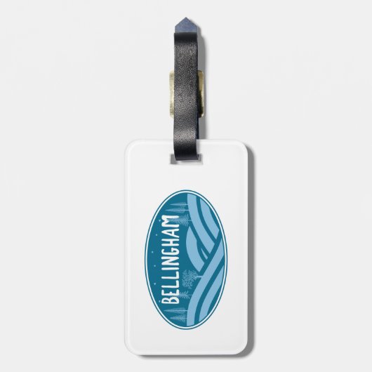 Étiquette À Bagage Bellingham Washington Extérieur (Dos Vertical)