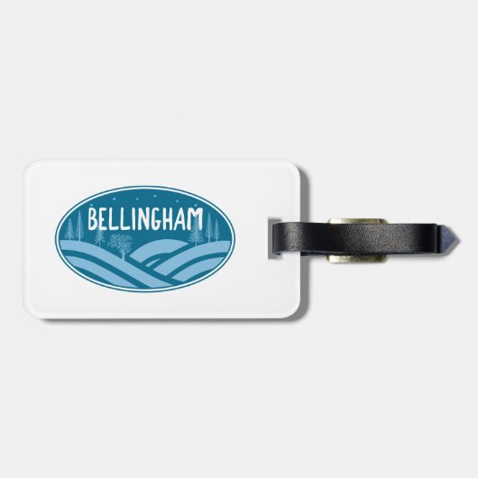 Étiquette À Bagage Bellingham Washington Extérieur (Dos horizontal)