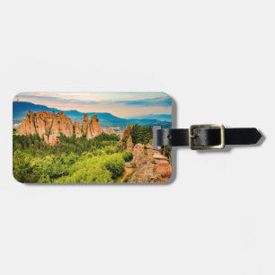Étiquette À Bagage Belogradchik Rocks Bulgarie stylized