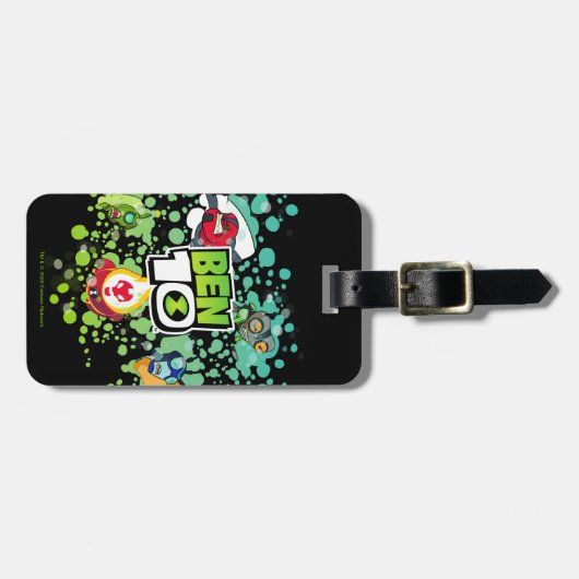 Étiquette À Bagage Ben 10 Aliens Formulaires Graphique de bulle (Devant horizontal)