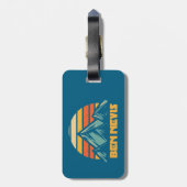 Étiquette À Bagage Ben Nevis Retro Turquoise (Dos Vertical)