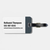 Étiquette À Bagage Ben Tennyson, Cannonbolt et Four Arms - Go Hero (Dos horizontal)