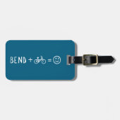 Étiquette À Bagage Bend Oregon Plus Vélo Vous Rend Heureux (Devant horizontal)