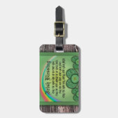 Étiquette À Bagage Bénédiction irlandaise (Devant Vertical)