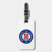 Étiquette À Bagage Bergen Norvège (Devant Vertical)