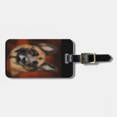 ÉTIQUETTE À BAGAGE BERGER ALLEMAND (Devant horizontal)