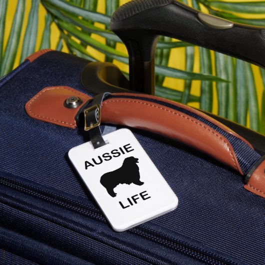 Étiquette À Bagage berger australien vie aussie (Insitu Rectoal 1)
