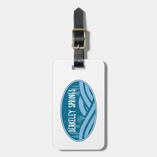 Étiquette À Bagage Berkeley Springs West Virginia Outdoors (Devant Vertical)