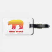 Étiquette À Bagage Berkeley Springs West Virginia Rainbow Bear (Dos horizontal)