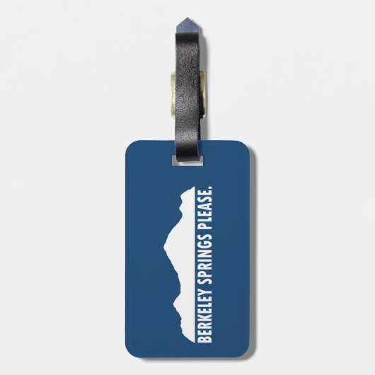 Étiquette À Bagage Berkeley Springs West Virginia S'il vous plaît (Dos Vertical)