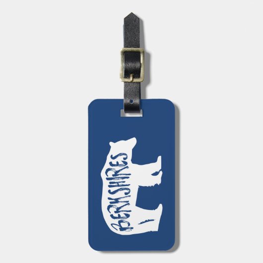 Étiquette À Bagage Berkshires Bear (Devant Vertical)