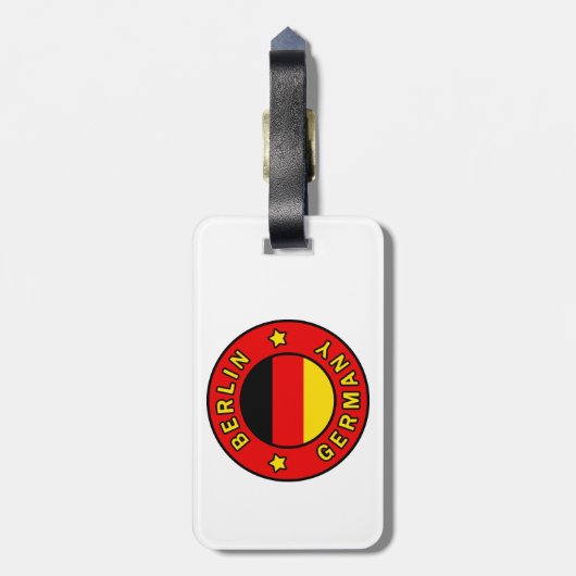Étiquette À Bagage Berlin Germany (Dos Vertical)