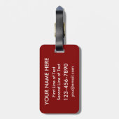 Étiquette À Bagage Berlin Heart Luggage Modèle, Allemagne (Dos Vertical)