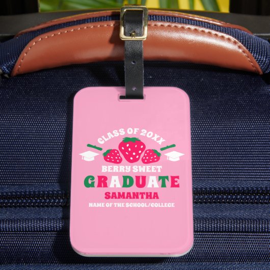 Étiquette À Bagage Berry fraise Douce Graduation (Insitu Rectoal 2)