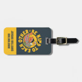 Étiquette À Bagage Bert et Ernie | Être gentil | Ajouter Votre Nom (Devant horizontal)