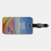 Étiquette À Bagage Best Initial Name | Waterproof Travel Monogram (Dos horizontal)