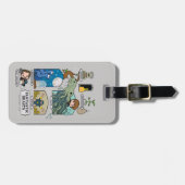 Étiquette À Bagage Bêtes De Cartoon Dans Les Habitats (Devant horizontal)