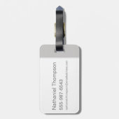 Étiquette À Bagage Bêtes De Cartoon Dans Les Habitats (Dos Vertical)